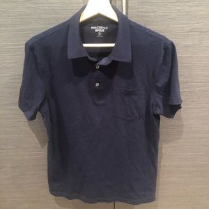 JCREW NAVY POLO SZ SMALL